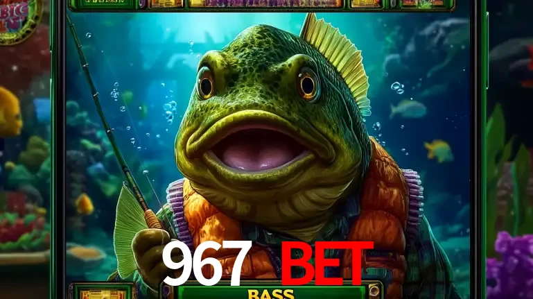 Personagem de peixe pescador do popular jogo de slot com tema de pescaria, uma das emocionantes opções de caça-níqueis para jogar e ganhar no cassino 967 BET.